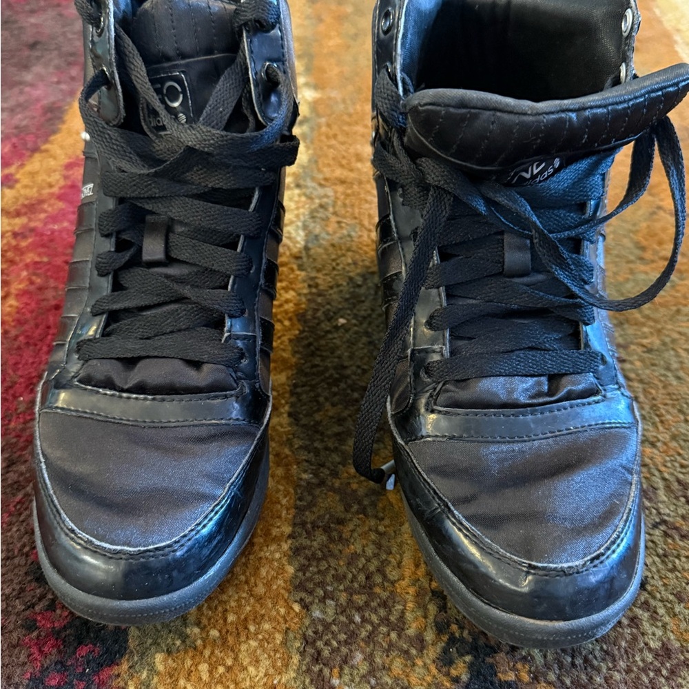 Adidas Neo by Selena Gomez Super Wedge sneakers with stud inserts